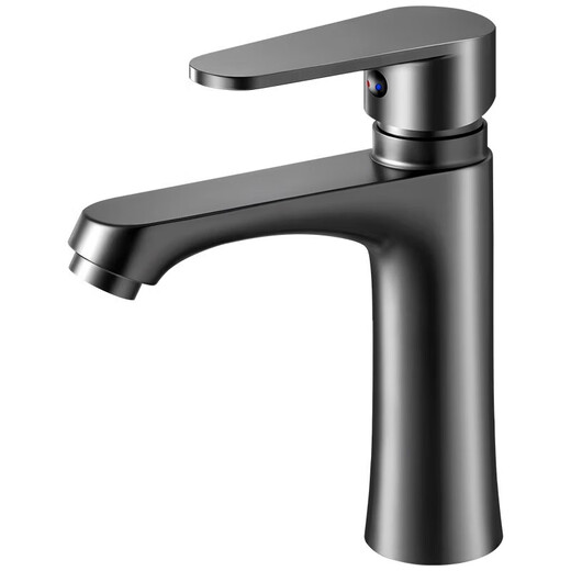 JOMOO's official flagship all-copper single-hole hot and cold faucet is suitable for bathroom basins. Tianxiang model, crystal diamond silver hot and cold model, all-copper thickened corner water outlet, saves water and does not splash.