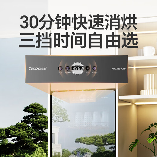 Canbo Disinfection Cabinet Household Vertical Disinfection Cupboard Large Capacity Commercial Tableware Storage Disinfection Cabinet Double Door High Temperature Two-Star Cupboard National Subsidy XDZ239-C19
