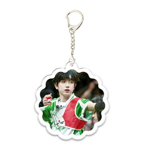 Zhang Guiyuan's new peripheral double-sided transparent keychain school bag pendant to support students' gift customization KXPB16790 5CM