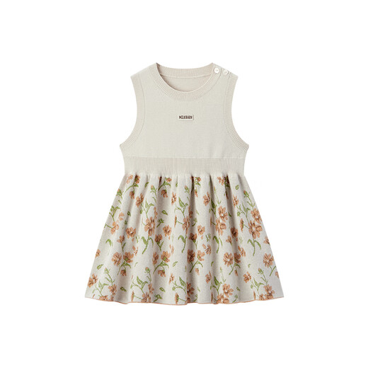 Milkbarn2025 Outumn and Winter New Style Girl Princess Falda Distema sin mangas de algodón puro Falda plisada PLATING BEBENTE Collar Collar Falda Fanhuamengyuan 90