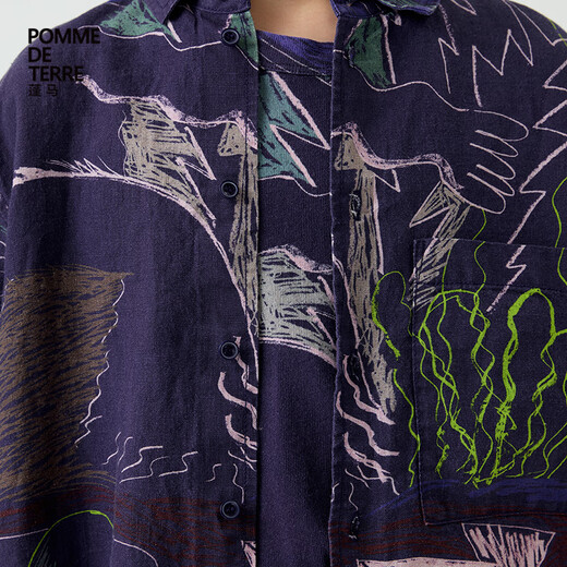 Pommedeterre children's casual short-sleeved shirt off-white 150