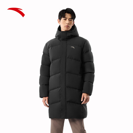 ANTA Six Degrees Core Down Jacket丨Mid-length sports down jacket for men winter warm duck down cotton jacket water-repellent