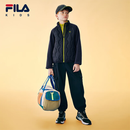 FILA Children's Cotton Clothes 2025 Winter Sports Jackets for Boys and Girls School Uniforms for Big and Small Children