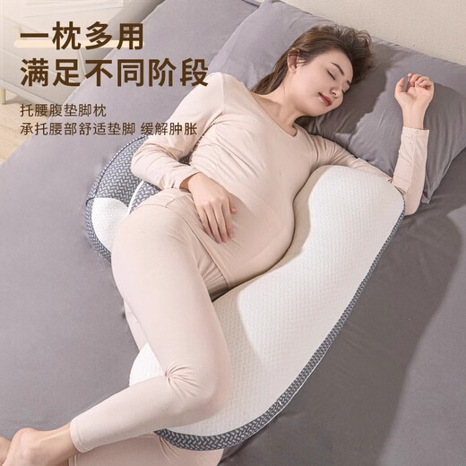 Xulin Japan Pregnancy Pillow Removable and Washable Lumbar Side Sleeping Pillow Special for Sleeping Item Support Abdominal Side Sleeping Pillow Pillow Supplies During Pregnancy Green Sea Stars Hygroscopic and Antibacterial | Skin Friendly and Soft Suitable for the Whole Pregnancy Period