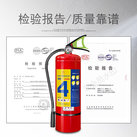 Heptafluoropropane fire extinguisher 2kg portable gas 4kg 6kg suspended automatic fire extinguishing device machine room 8kg 10kg suspended solenoid valve 10kg heptafluoropropane