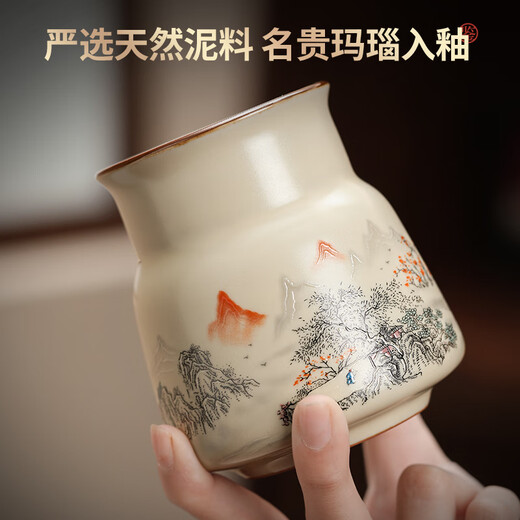 Shangyanfang Black Sandalwood Tea Ceremony Six Gentlemen Set Home Kung Fu Tea Set Tea Pen Tea Clamp Tea Spoon Tea Needle Tea Knife Supplies 1 Valley Yaju Six Gentlemen