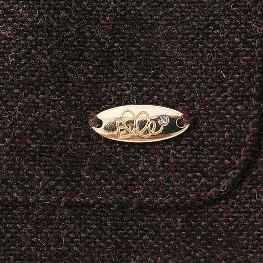 ELLE KIDS Wool Wool Jacket Retro Old Money Style Autumn and Winter Girls Classic Fashion Stand-up Collar Fitted Comfortable Top