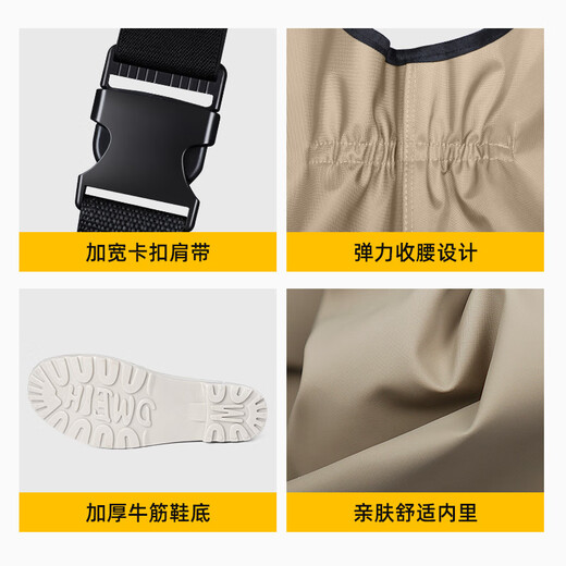 Yuduoduo Children's Jumpsuit Waterproof Clothes Full Body Leather Cropped Half-length Rain Pants with Rain Shoes Wading Suit Women's Wholesale Children's Blue Overalls Pocket Style 34 35