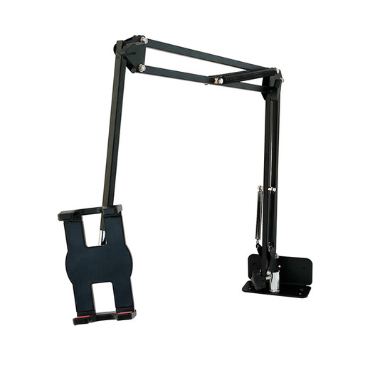 Luxury cube wall-mounted tablet stand desktop punch-hole folding cantilever mobile phone tablet ipad 15-inch portable display wall-mounted_three-section arm_black_extra large pull clip