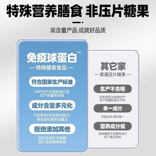 Inmunoglobulina para adultos de mediana edad y ancianos, inmunidad, resistencia, calostro bovino, materias primas nutricionales para débiles y débiles, paquete básico, compre uno y llévese otro gratis, 2 frascos