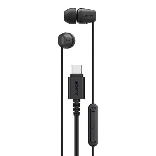 SONY Sony (SONY) IER-EX15C wired headphones Type-C in-ear headphones with microphone for calls, mobile music headphones, suitable for computers and notebooks, black