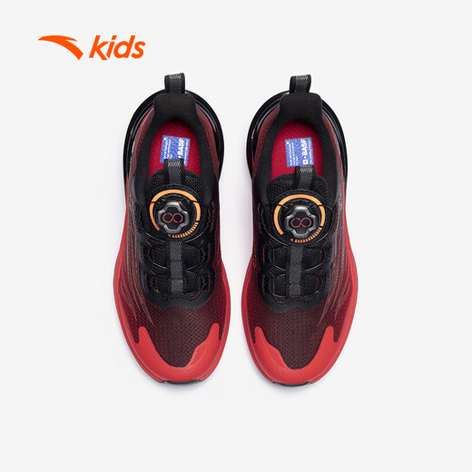 ANTA Children's Sports Shoes for Boys 2026 New Year Red Flame Running Shoes Knob Buckle Sports Shoes A12615564