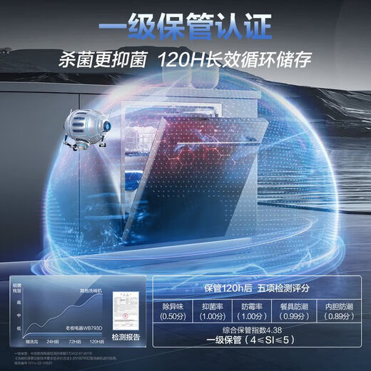 ROBAM fully automatic embedded black 13-set dishwasher, hot air drying, disinfection and storage all-in-one machine