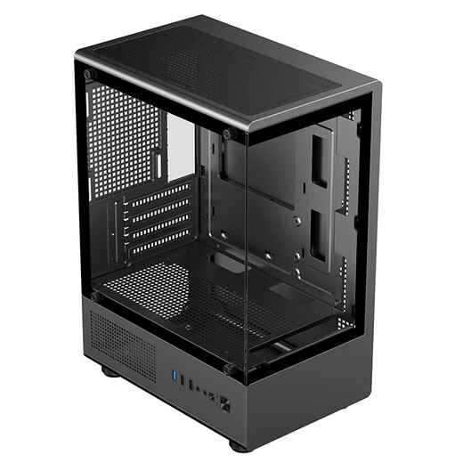 EVESKY Venus M240 Sea View Room Chassis Game Computer Main Chassis Computer Chassis Supports M-ATX motherboard/240 water cooling/270 sea view room/4090 graphics card Venus Panorama Room M240-Black