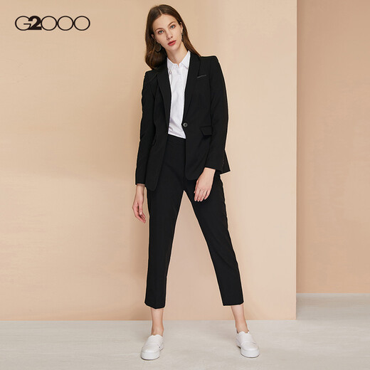 G2000 women's business casual suit top Temperament OL commuting slim suit women 00710002 Black/99 34/160