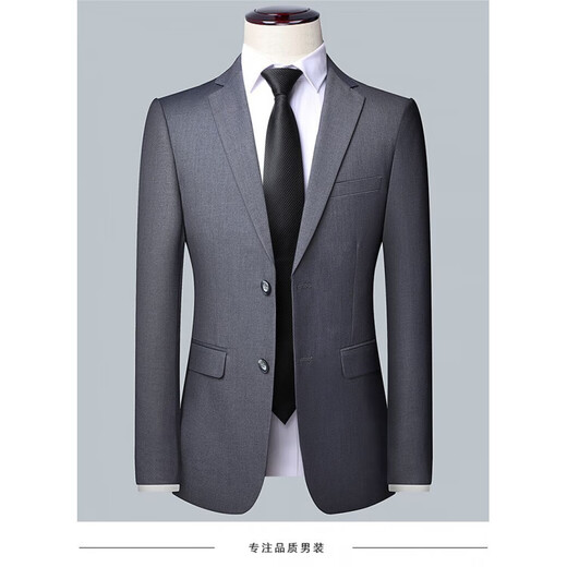 SUSTYLE international luxury brand suit suit men's three-piece business casual suit professional formal dress black (three-piece suit) 4XL