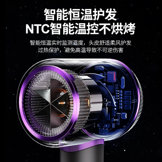 Xiaomi Baby Series Hair Dryer Home High Wind Negative Ion Hair Care Hair Dryer Barber Shop High Power Non-Hurting Electric Hair Dryer Gray 2400W + Ultra High Speed + Negative Ion Hair Care