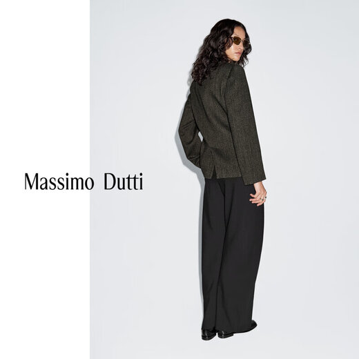 Massimo Dutti Discount Upgrade 2026 Women's Urban Workplace High Intelligence OL Style Fine Line Blazer 06060704 Brown XS (34) (CN 165/80A)