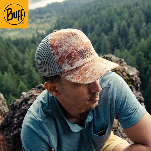 BUFF spring and summer windproof baseball cap for men and women, outdoor sports fashion, sun protection, trendy travel cap, one size fits all UTMB truck cap_138431.787.10.00_玓