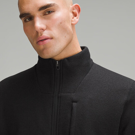 Lululemon丨Sojourn Men's Brushed Lined Knitted Jacket LM3EW9S Black/Black L