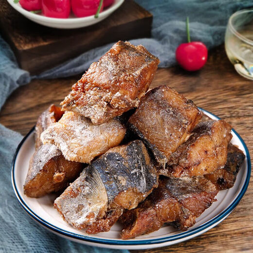 Old flavor five-spice mackerel Shandong Yantai flavor fried fish nuggets ready-to-eat crispy mackerel seafood products snacks five-spice mackerel 200g*2 bags