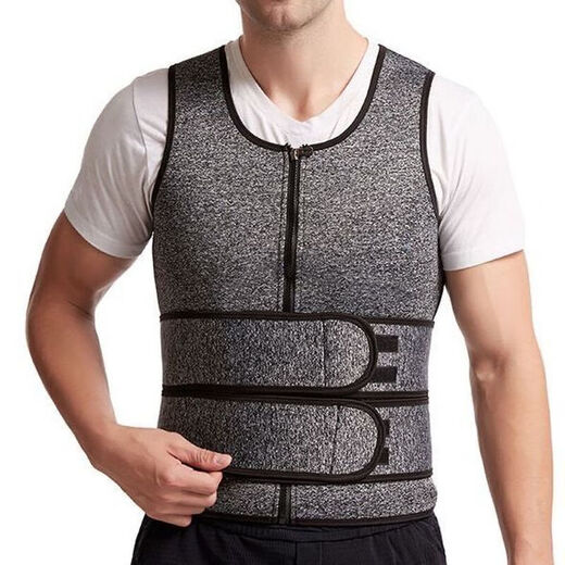 Universal waist protection artifact, winter warm double waist waist vest, abdominal control, lumbar spine protection, men's double belt body shaping, S recommendation 9, successful men's thickened gray, S recommendation 90-105 Jin Jin is equal to 0.5 kg