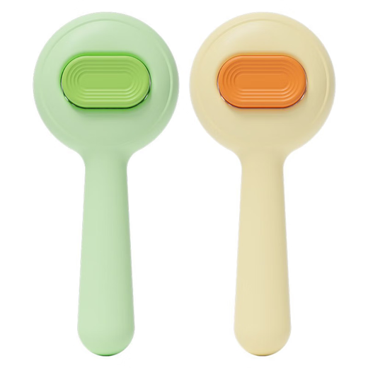 Cat comb to remove floating hair, nail scissors, flea comb, special cat grooming gloves, hair brush, pet care products, cattery recommendation, green cat cake comb + jumping comb + double hole scissors, upgraded three-piece set, shedding combing and nail clipping, used from childhood to adulthood