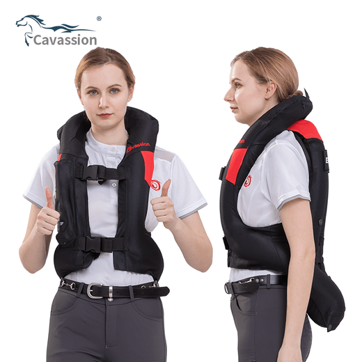Cavassion equestrian inflatable armor inflatable vest equestrian rider obstacle course safety protective gear riding equipment children's M