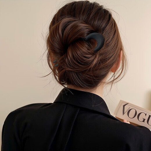 Xiang Wan 2 pieces of U-shaped hairpins, Internet celebrity style, simple updo hairpins, ball head hairpins, hairpins on the back of the head, hair accessories for women