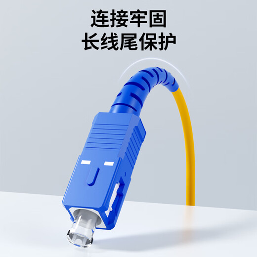 值计光纤跳线 工程电信级SC-SC(UPC) 单模单芯 低烟无卤环保入户光纤线 收发器尾纤 1米 Q0-SCSC01