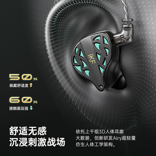 IKF Night Festival E-Sports HiFi Wired In-Ear Gaming E-Sports Headset FPS E-Sports HD Wheat Fever-Grade Earplugs 3.5mm Fearless Contract Delta CS Mobile Game