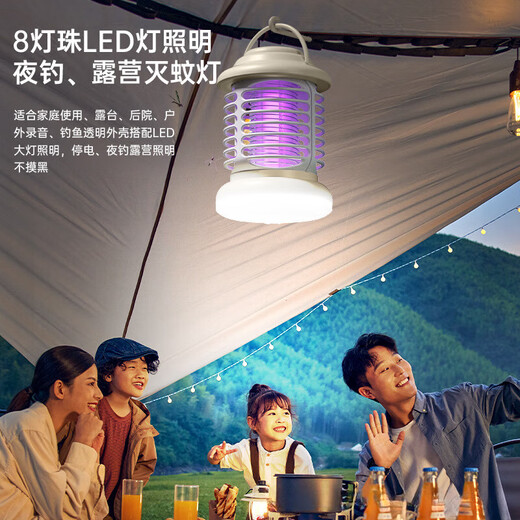 The cleaner chooses two-in-one electric mosquito swatter, rechargeable household automatic mosquito killer lamp, multi-functional fly swatter, mosquito electric mosquito swatter, foldable gray mosquito killer lamp, rechargeable model