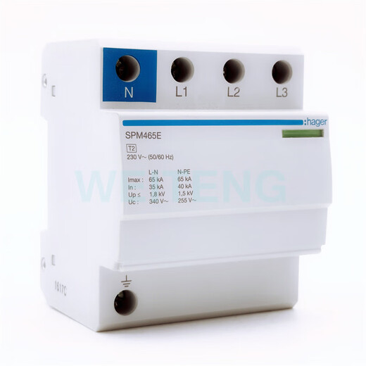 Customized HAGER SPM465E surge protector SPD lightning protection surge 4P 65KA three-phase