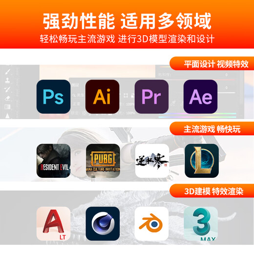 AMD & ASUS family bucket Ryzen R5-9500F/RTX5060 8G/16G/500G Delta mobile e-sports game designer desktop computer host