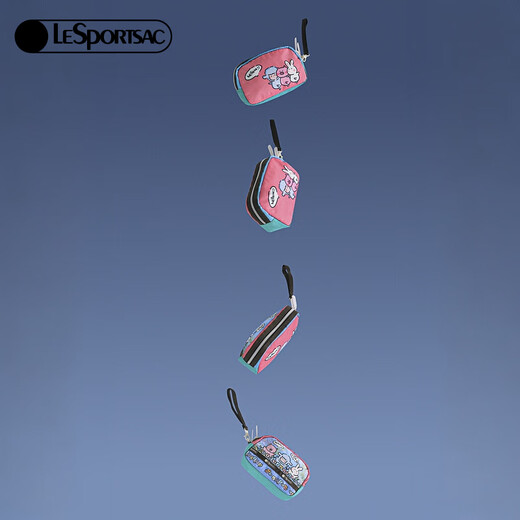 LeSportsac New Lamb Baudelaire Series Childlike Print Walking Coin Purse Clutch Sunny Day Waltz