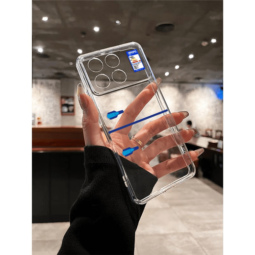 
Shuncan tag refrigerator suitable for Redmi k70 supreme version mobile phone case k70pro trendy K40e Xiaomi K50 game redmi liquid note12/1 straight edge TPU-transparent-NM13568 refrigerator Redmi k70 supreme version