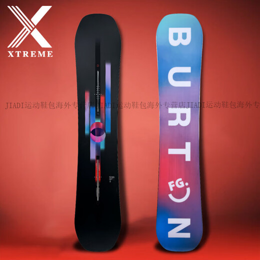 BURTON Snowboard 25 New Snowboard Men's and Women's All-Around Freestyle Series All-Around Board Official Authentic Mirror Black Snake (Limited Edition) 135cm