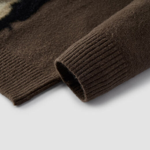 Semir sweater men's winter imitation mink puppy jacquard sweater 2025 lazy American couple wear 109725107201