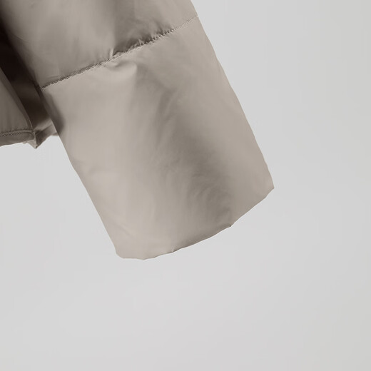 Fei Zhongfei Women's Lightweight Down Jacket Autumn and Winter Round Neck Casual Warm Down Jacket Women Gray 160