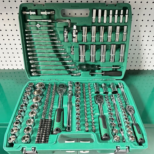 ZKHE150 piece set 72 teeth auto repair tool set car repair set socket wrench combination tool repair tool 161 pieces 72 teeth repair shop used out and replaced with new ones