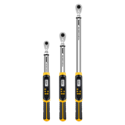 YARIKI Wireless Smart Bluetooth Transmission Digital Display Angle Torque Wrench High-Precision Digital Display Torque Test Wrench Computer Side Bluetooth Transmission 3/8 6.8-135N.m 2% High Precision Torque Detection Angle Measurement Bluetooth Wireless Transmission Sound and Light Reminder