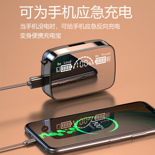 2025 New True Wireless Bluetooth Headset Wireless Blue Noise Reduction Super Long Battery Life Comfortable In-Ear No Harm Ears Sound Isolation Anti-Noise Good Hearing Apple Xiaomi Huawei Universal Exclusive M19 | Efficient Transmission | CVC Noise Reduction