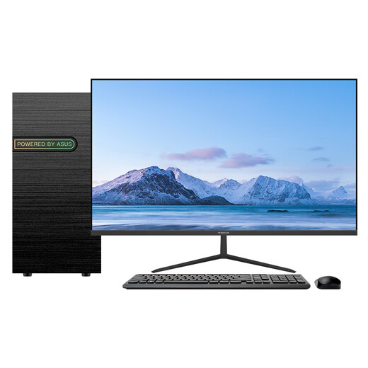 ASUS office computer i3 13100F commercial office home learning and entertainment desktop computer assembly computer host DIY complete machine configuration one i3 9100F+8G+256G single host