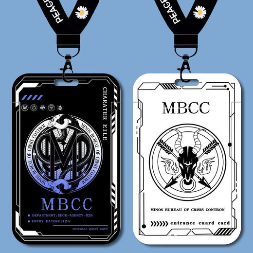Missing MBCC Director ICON Student Carte Set Carte scolaire Bus Bus Carte de repas Carte de repas Carte d'eau Chaîne Key Chain B15838 Long Lanyard + Campus Carte Cluster