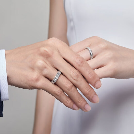 Meluxe PT950 platinum ring for men and women, platinum couple ring, nail polished shiny wedding ring, birthday gift, size 15, about 4.91g