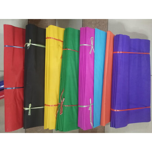 Penusen double-sided five-color paper colored paper double-sided red engraving paper paper-cut sacrificial paper wreath paper hand-made flower paper engraving paper 78x108cm one order 450 sheets