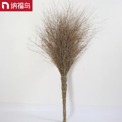 Nafu Bird Großer Besen Großer Besen, der den Hof fegt, die Straße fegt, Hygiene, Schule, Hof, Fabrik, Werkstatt, spezieller Haushalt, 4Jin Jin entspricht 0,5 kg, Bambusbesen, luxuriöser alter Zweigstil (5er-Pack)