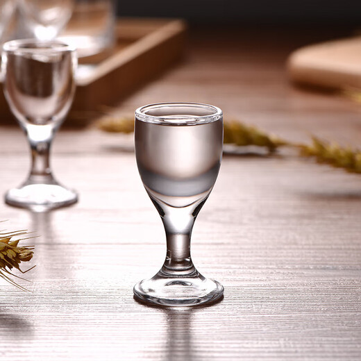 Liquor glass set, one-cup bullet shot glass, home restaurant glass shot glass, 6 pieces 16ml Maotai cup*12