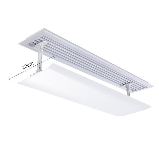 Anti-direct blowing windshield for central air conditioning, ceiling unit air outlet wind deflector, ceiling unit windshield board adaptation x0cm 0*0m top hanging standard 40*20cm angle adjustable, waterproof cotton provided
