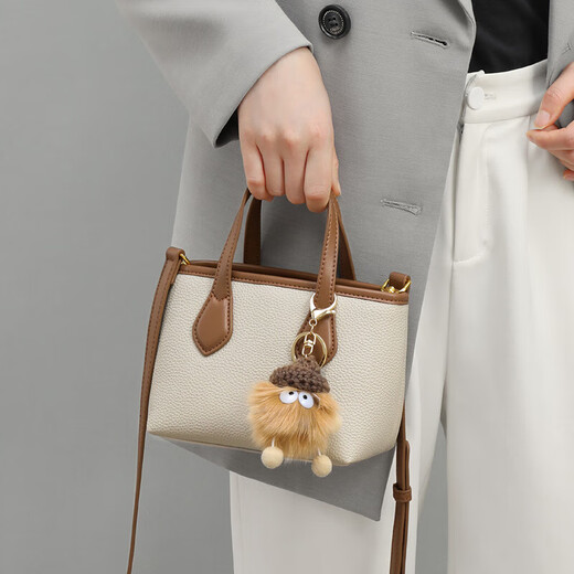 Marie Claire bag women's bag new high-end women's crossbody bag light luxury bucket bag birthday anniversary gift for girlfriend off-white limited gift box